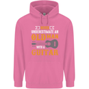 Guitar Never Underestimate Old Man Mens 80% Cotton Hoodie Azelea