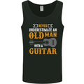 Guitar Never Underestimate Old Man Mens Vest Tank Top Black