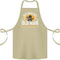 Guitar Never Underestimate an Old Man Cotton Apron 100% Organic Khaki