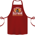 Guitar Never Underestimate an Old Man Cotton Apron 100% Organic Maroon