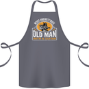 Guitar Never Underestimate an Old Man Cotton Apron 100% Organic Steel