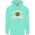 Guitar Never Underestimate an Old Man Mens 80% Cotton Hoodie Peppermint