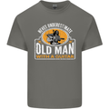 Guitar Never Underestimate an Old Man Mens Cotton T-Shirt Tee Top Charcoal