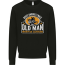 Guitar Never Underestimate an Old Man Mens Sweatshirt Jumper Black