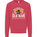 Guitar Never Underestimate an Old Man Mens Sweatshirt Jumper Heliconia