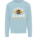 Guitar Never Underestimate an Old Man Mens Sweatshirt Jumper Light Blue