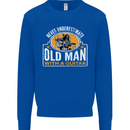 Guitar Never Underestimate an Old Man Mens Sweatshirt Jumper Royal Blue