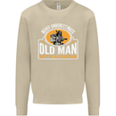 Guitar Never Underestimate an Old Man Mens Sweatshirt Jumper Sand