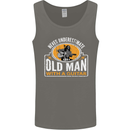 Guitar Never Underestimate an Old Man Mens Vest Tank Top Charcoal