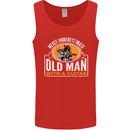 Guitar Never Underestimate an Old Man Mens Vest Tank Top Red