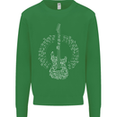 Guitar Notes Electirc Guitarist Player Rock Kids Sweatshirt Jumper Irish Green