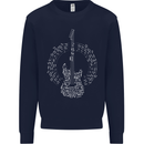 Guitar Notes Electirc Guitarist Player Rock Kids Sweatshirt Jumper Navy Blue