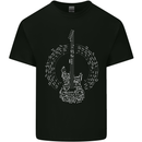 Guitar Notes Electirc Guitarist Player Rock Kids T-Shirt Childrens Black
