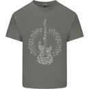 Guitar Notes Electirc Guitarist Player Rock Kids T-Shirt Childrens Charcoal