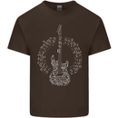 Guitar Notes Electirc Guitarist Player Rock Kids T-Shirt Childrens Chocolate
