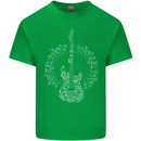 Guitar Notes Electirc Guitarist Player Rock Kids T-Shirt Childrens Irish Green