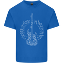 Guitar Notes Electirc Guitarist Player Rock Kids T-Shirt Childrens Royal Blue