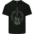 Guitar Notes Electirc Guitarist Player Rock Mens Cotton T-Shirt Tee Top Black