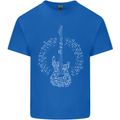 Guitar Notes Electirc Guitarist Player Rock Mens Cotton T-Shirt Tee Top Royal Blue