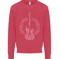 Guitar Notes Electirc Guitarist Player Rock Mens Sweatshirt Jumper Heliconia