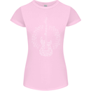 Guitar Notes Electirc Guitarist Player Rock Womens Petite Cut T-Shirt Light Pink