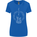 Guitar Notes Electirc Guitarist Player Rock Womens Wider Cut T-Shirt Royal Blue