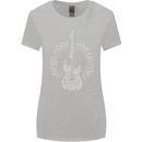 Guitar Notes Electirc Guitarist Player Rock Womens Wider Cut T-Shirt Sports Grey