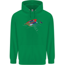 Guitar Perspective Guitarist Bass Electric Childrens Kids Hoodie Irish Green