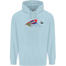 Guitar Perspective Guitarist Bass Electric Childrens Kids Hoodie Light Blue