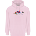 Guitar Perspective Guitarist Bass Electric Childrens Kids Hoodie Light Pink