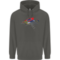 Guitar Perspective Guitarist Bass Electric Childrens Kids Hoodie Storm Grey