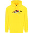 Guitar Perspective Guitarist Bass Electric Childrens Kids Hoodie Yellow