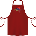 Guitar Perspective Guitarist Bass Electric Cotton Apron 100% Organic Maroon