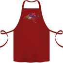 Guitar Perspective Guitarist Bass Electric Cotton Apron 100% Organic Maroon