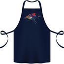 Guitar Perspective Guitarist Bass Electric Cotton Apron 100% Organic Navy Blue