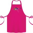 Guitar Perspective Guitarist Bass Electric Cotton Apron 100% Organic Pink