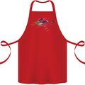Guitar Perspective Guitarist Bass Electric Cotton Apron 100% Organic Red