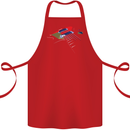 Guitar Perspective Guitarist Bass Electric Cotton Apron 100% Organic Red