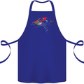 Guitar Perspective Guitarist Bass Electric Cotton Apron 100% Organic Royal Blue