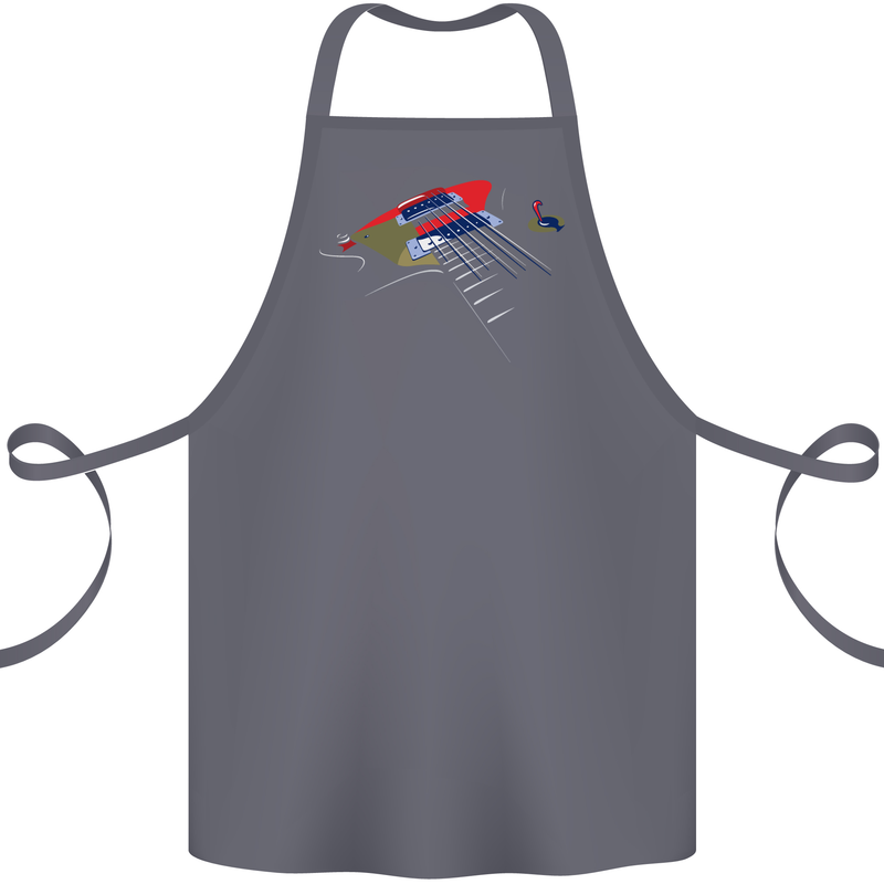 Guitar Perspective Guitarist Bass Electric Cotton Apron 100% Organic Steel