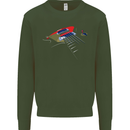 Guitar Perspective Guitarist Bass Electric Kids Sweatshirt Jumper Forest Green