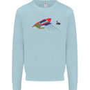 Guitar Perspective Guitarist Bass Electric Kids Sweatshirt Jumper Light Blue