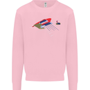 Guitar Perspective Guitarist Bass Electric Kids Sweatshirt Jumper Light Pink