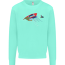 Guitar Perspective Guitarist Bass Electric Kids Sweatshirt Jumper Peppermint