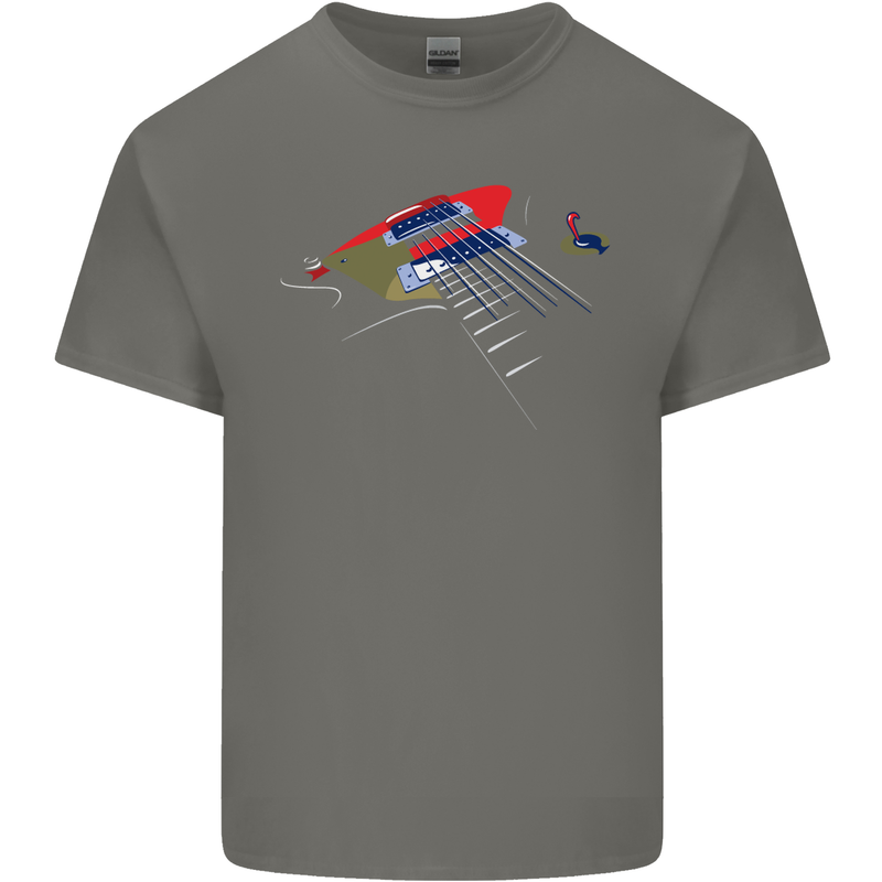 Guitar Perspective Guitarist Bass Electric Kids T-Shirt Childrens Charcoal