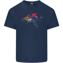 Guitar Perspective Guitarist Bass Electric Kids T-Shirt Childrens Navy Blue