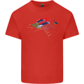 Guitar Perspective Guitarist Bass Electric Kids T-Shirt Childrens Red