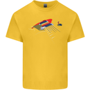 Guitar Perspective Guitarist Bass Electric Kids T-Shirt Childrens Yellow