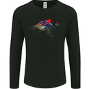 Guitar Perspective Guitarist Bass Electric Mens Long Sleeve T-Shirt Black