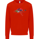 Guitar Perspective Guitarist Bass Electric Mens Sweatshirt Jumper Bright Red